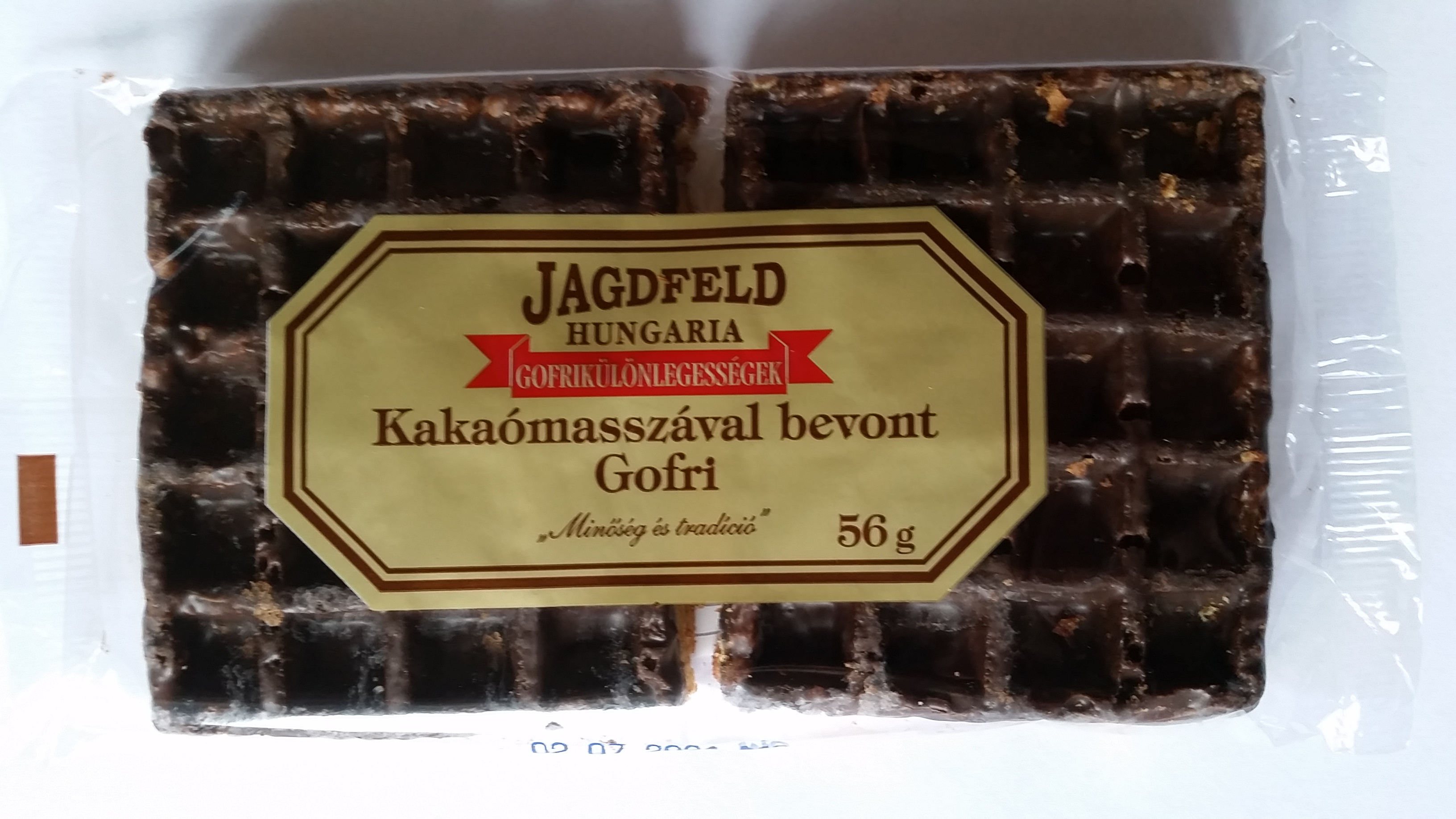 Kakaómasszával bevont gofri 56g